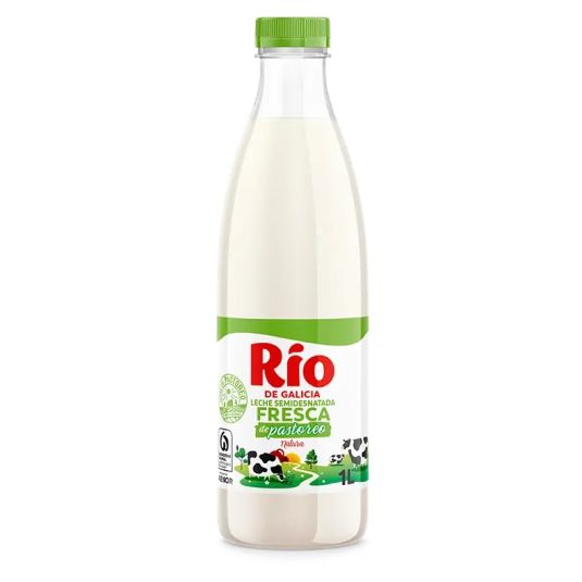 LECHE SEMIDESNATADA FRESCA RIO 1L