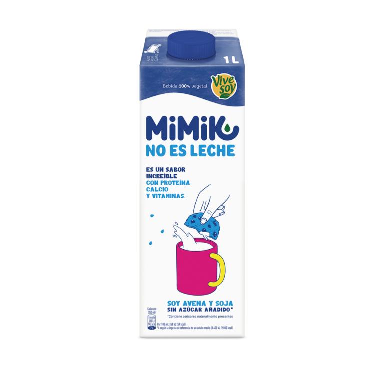 BEBIDA VEGETAL AVENA Y SOJA MIMIK 1L