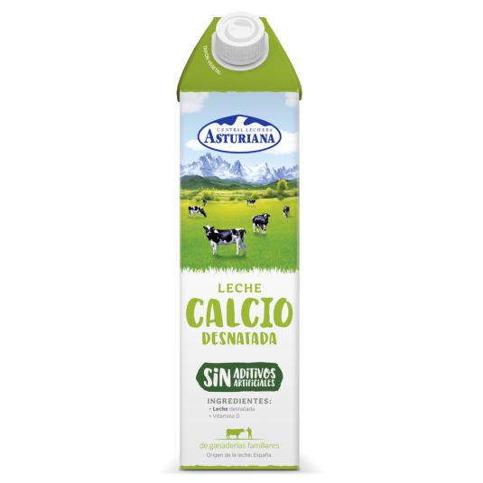 LECHE DESNATADA CALCIO ASTURIANA 1L