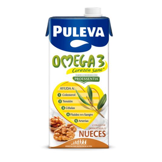 PREPARADO LACTEO COLESTEROL OMEGA 3 NUECES PULEVA 1L