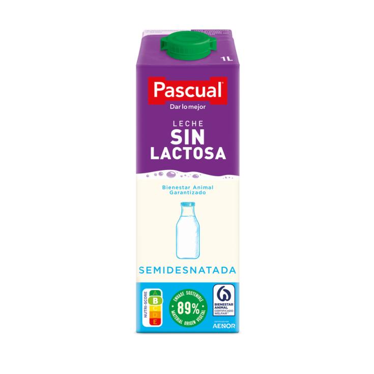 Leche Pascual Sin Lactosa Entera 1 l