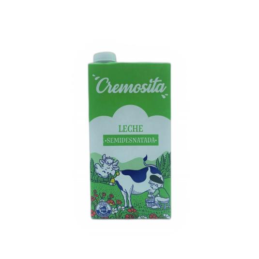 LECHE SEMIDESNATADA BRICK CREMOSITA 1L