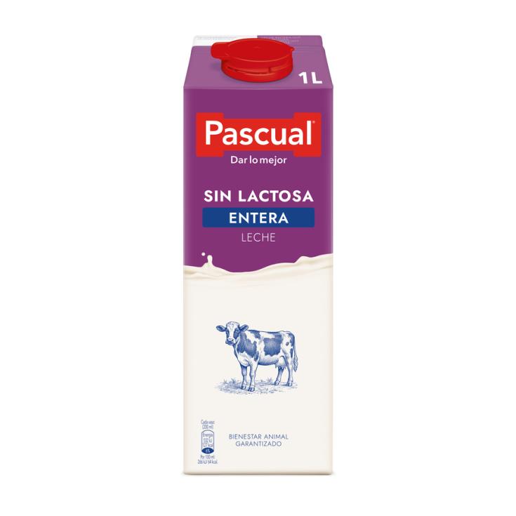 LECHE PASCUAL S/LACTOSA ENTERA 1L C6 - Forpas Gastronomia, distribuidores  de productos gastronómicos