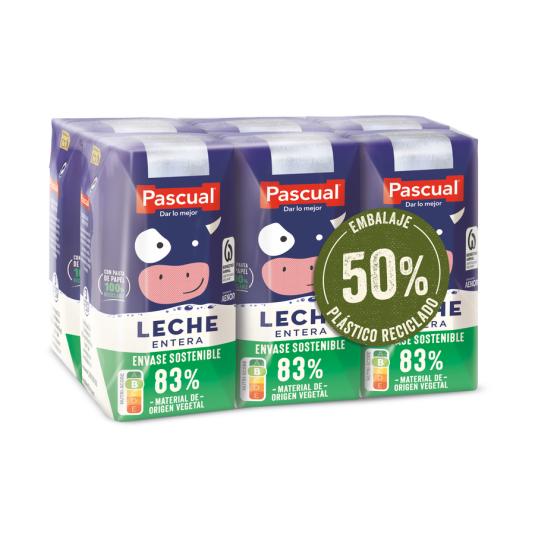 LECHE ENTERA BRICK PASCUAL P6 200ML/U