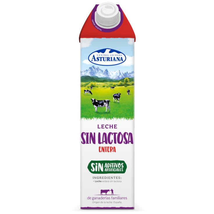 Leche entera Pascual sin lactosa brik 1 l.