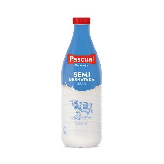 LECHE SEMIDESNATADA BOTELLA PASCUAL 1.5L