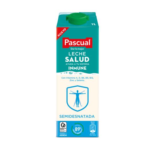 LECHE SEMIDESNATADA SALUD PASCUAL 1L