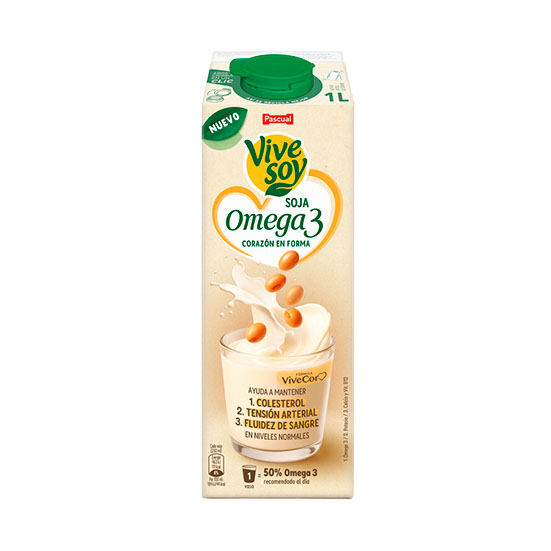 BEBIDA VEGETAL SOJA Y OMEGA 3 VIVESOY 1L