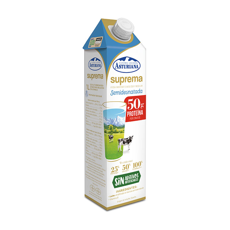 LECHE SIN LACTOSA SUPREMA ASTURIANA 1L