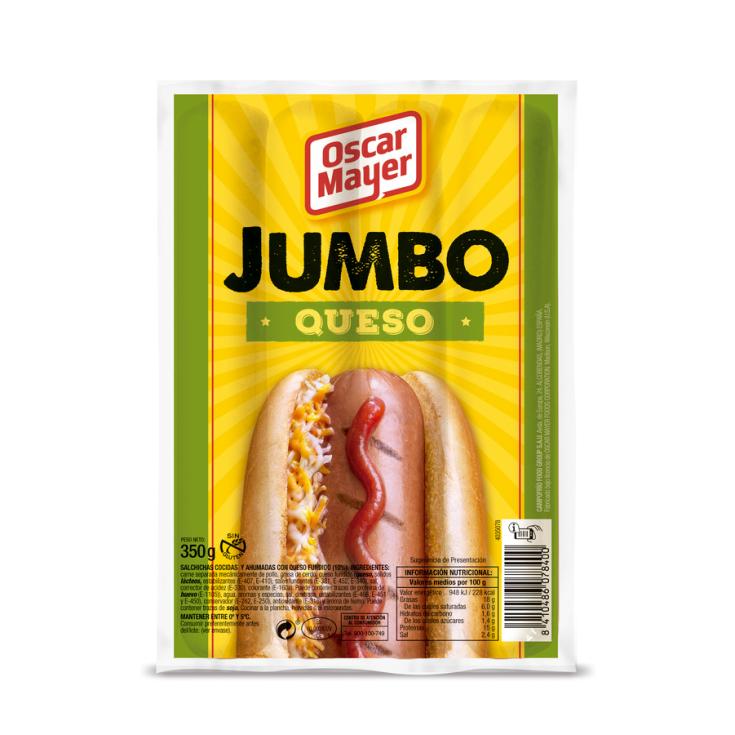 SALCHICHA QUESO JUMBO OSCAR MAYER 350G