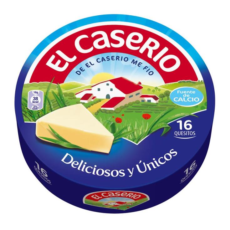 QUESO FUNDIDO PORCIÓN EL CASERIO P16 250G