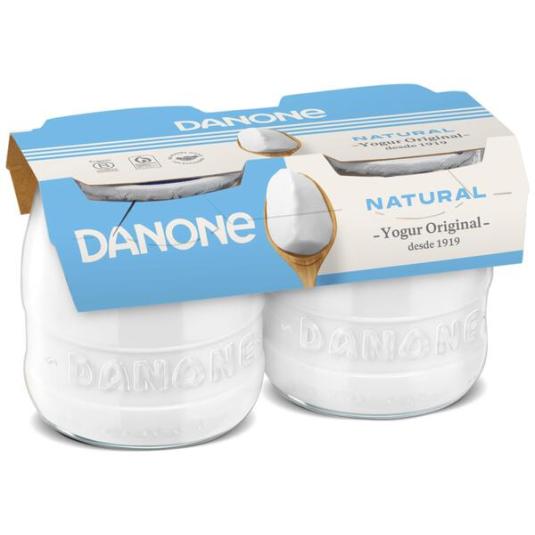 YOGUR ORIGINAL NATURAL CRISTAL DANONE P2 135G/U