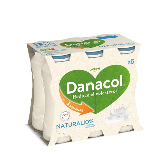 YOGUR LIQUIDO NATURAL DANACOL 0% DANONE P6 100G/U