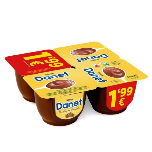 NATILLA CHOCOLATE DANET DANONE P4 125G/U