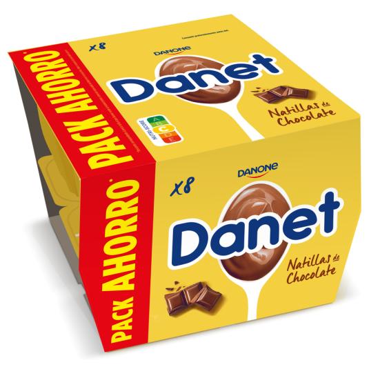 NATILLA CHOCOLATE DANET DANONE P8 125G/U
