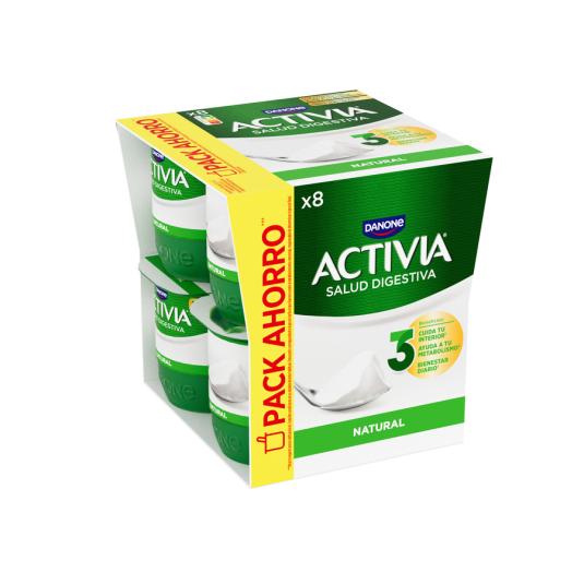 YOGUR BIFIDUS NATURAL ACTIVIA DANONE P8 120G/U