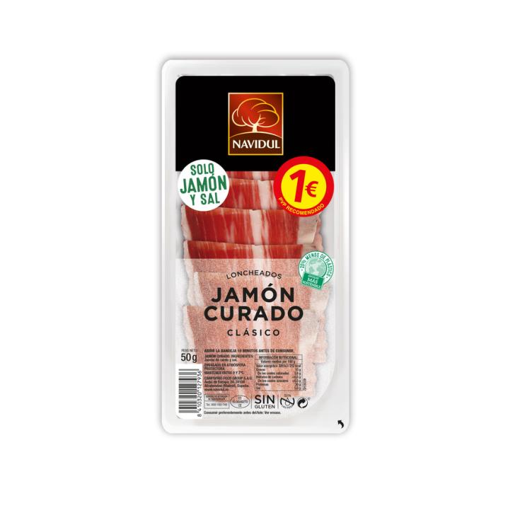 JAMÓN CURADO LONCHAS NAVIDUL 50G