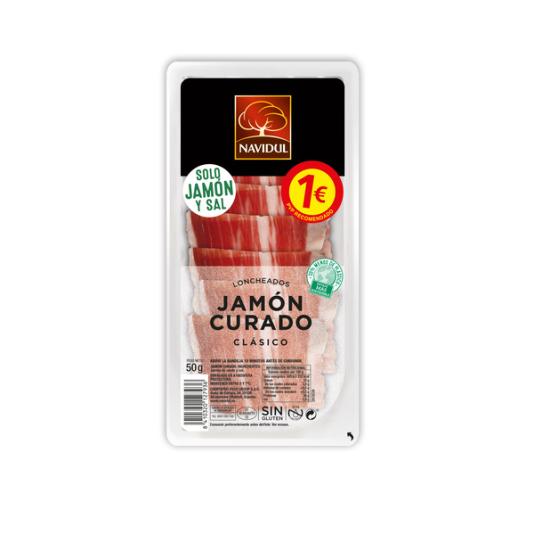 JAMÓN CURADO LONCHAS NAVIDUL 50G