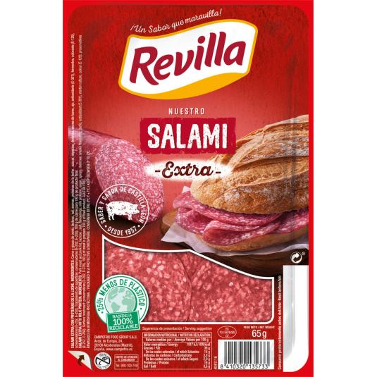 SALAMI EXTRA LONCHAS REVILLA 65G