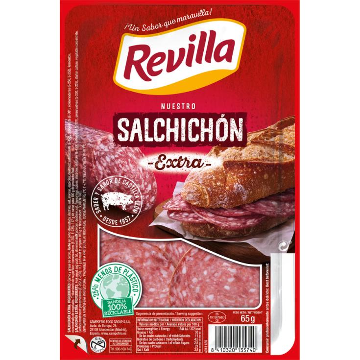 SALCHICHÓN EXTRA LONCHAS REVILLA 65G