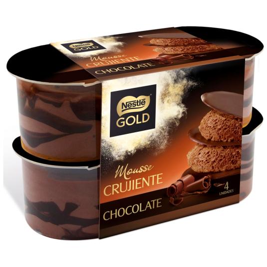 MOUSSE CHOCOLATE GOLD NESTLÉ P4 57G/U