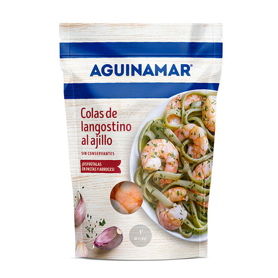 COLAS LANGOSTO PELADOS AL AJILLO AGUINAMAR 105G