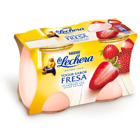 YOGUR FRESA CRISTAL LA LECHERA  P2 125G/U
