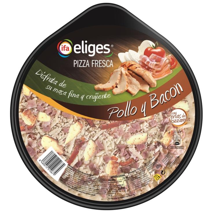 PIZZA FRESCA POLLO/BACON IFA ELIGES 400G