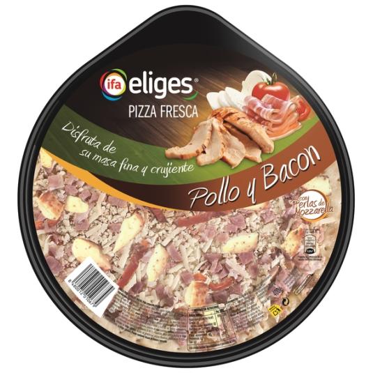 PIZZA FRESCA POLLO/BACON IFA ELIGES 400G