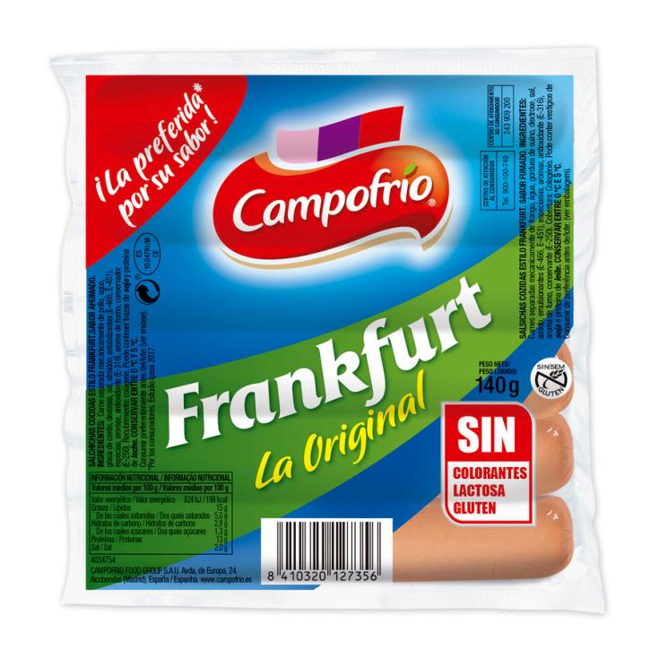 SALCHICHA FRANKFURT CAMPOFRIO 140G