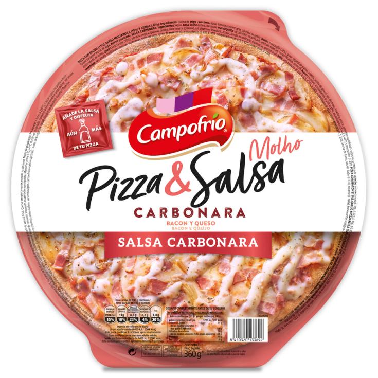 PIZZA C/SALSA CARBONARA CAMPOFRÍO 360G