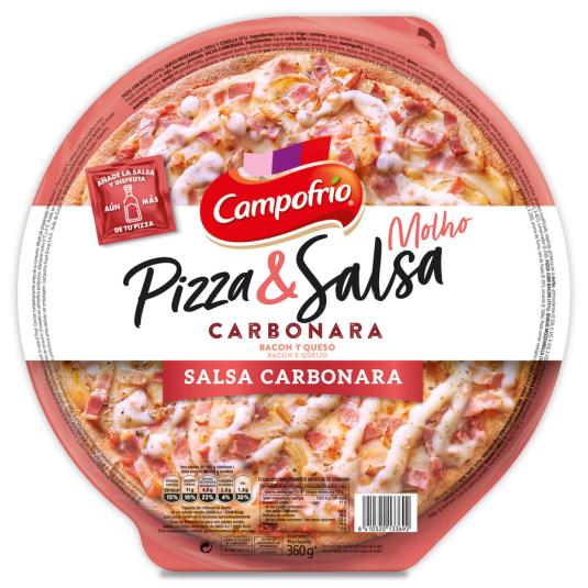 PIZZA C/SALSA CARBONARA CAMPOFRÍO 360G