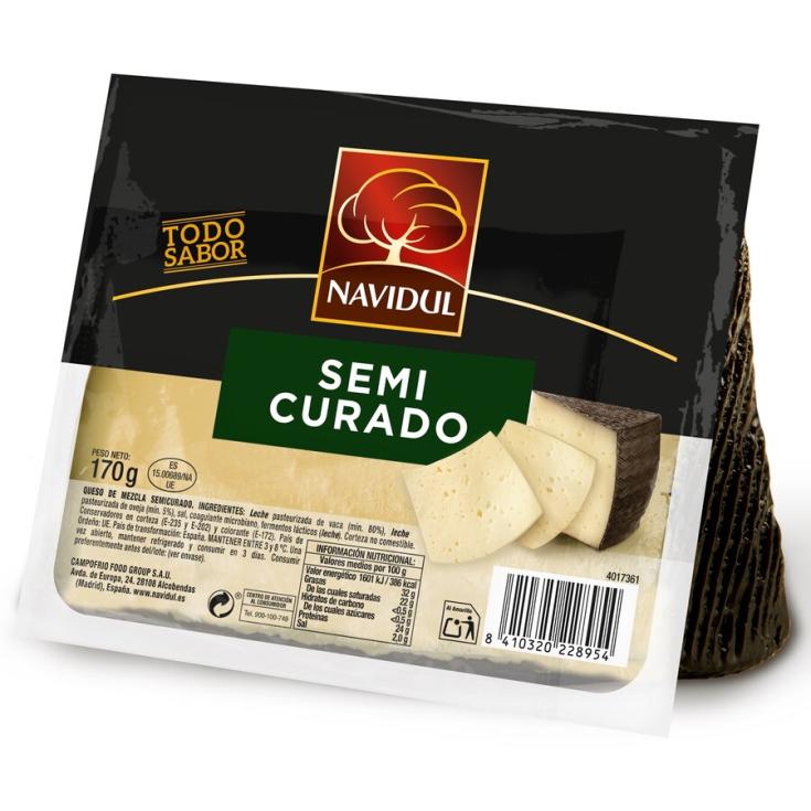 QUESO SEMICURADO CUÑA NAVIDUL 170G