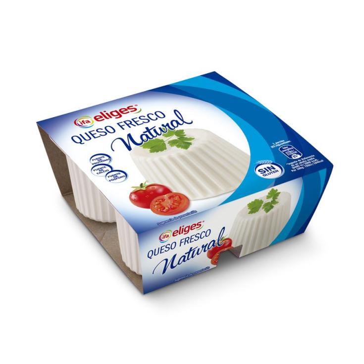 QUESO FRESCO NATURAL IFA ELIGES P4 62.5G/U