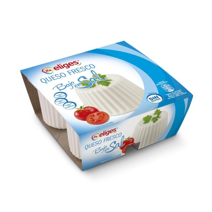 QUESO FRESCO SEMIGRASO BAJO EN SAL IFA ELIGES P4 62.5G/U