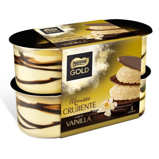 MOUSSE VAINILLA GOLD NESTLÉ P4 57G/U