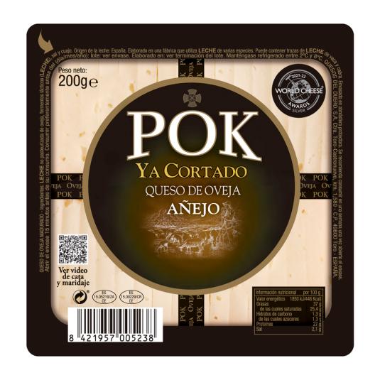 QUESO AÑEJO OVEJA CORTADO CUÑA POK 200G