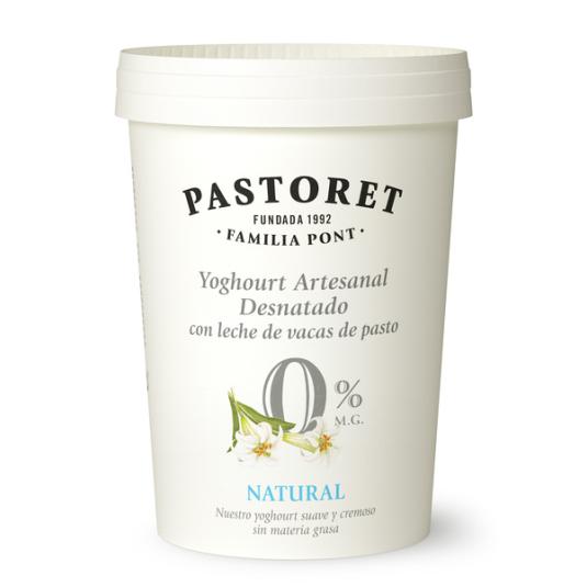 YOGUR DESNATADO ARTESANO NATURAL 0% PASTORET 500G