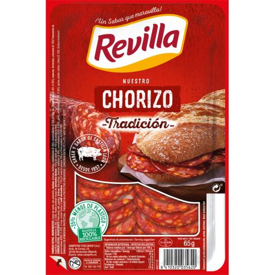 CHORIZO TRADICCIÓN LONCHAS REVILLA 65G