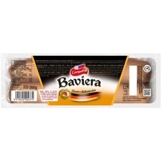 SALCHICHA BAVIERA CAMPOFRIO 260G