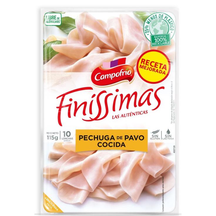 PECHUGA PAVO FINISSIMAS LONCHAS CAMPOFRIO 115G