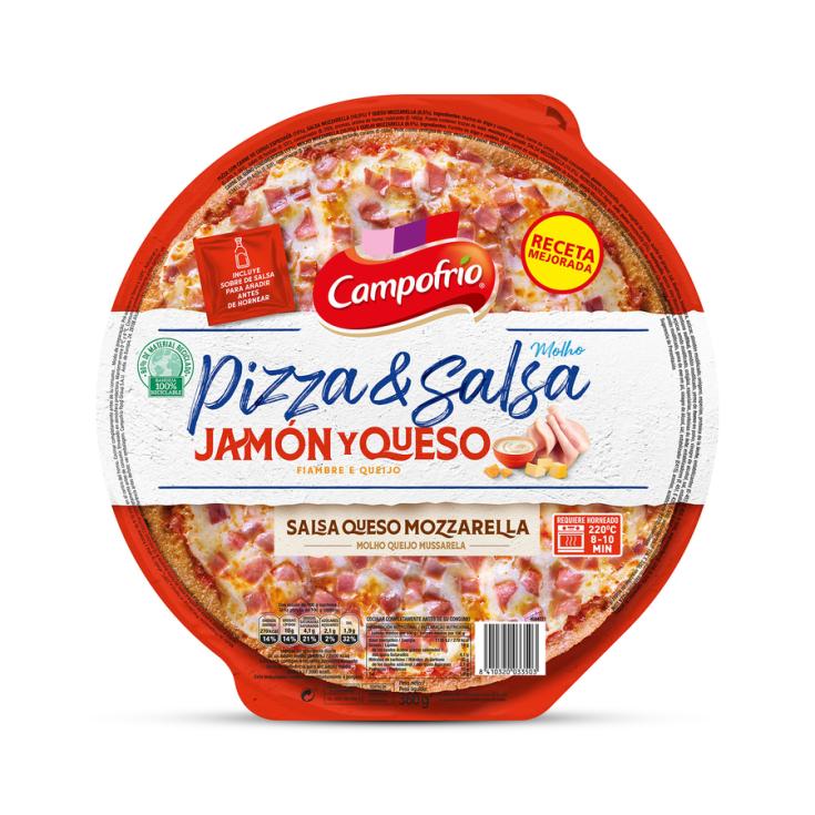 PIZZA C/SALSA MOZZARELLA JAM/QUES CAMPOFRÍO 360G