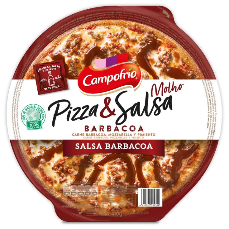 PIZZA C/SALSA BARBACOA CAMPOFRÍO 410G