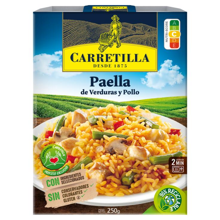 PAELLA C/ VERDURA Y POLLO CARRETILLA 250G