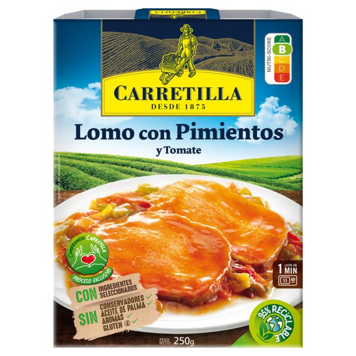 LOMO C/ PIMIENTOS Y TOMATE CARRETILLA 250G