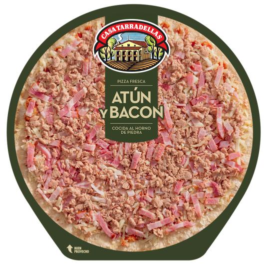 PIZZA FRESCA ATÚN/BACON CASA TARRADELLAS 405G