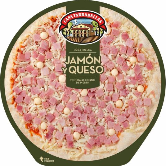 PIZZA FRESCA JAMÓN/QUESO CASA TARRADELLAS 405G