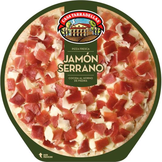 PIZZA FRESCA JAMÓN SERRANO CASA TARRADELLAS 390G