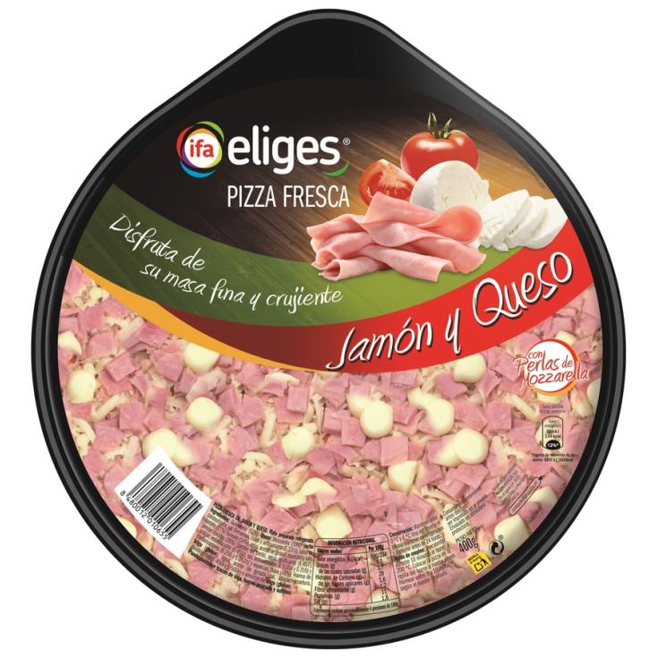 PIZZA FRESCA JAMÓN/QUESO IFA ELIGES 400G