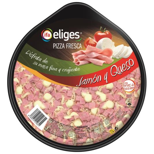 PIZZA FRESCA JAMÓN/QUESO IFA ELIGES 400G